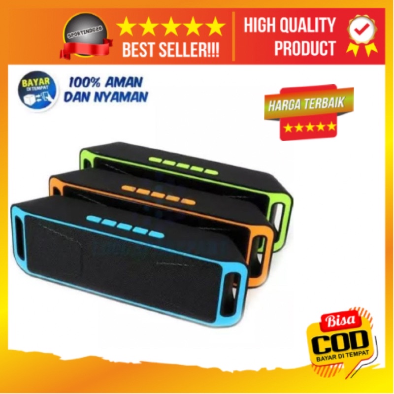 SPEAKER BLUETOOTH A2DP SC208 / SPEAKER STEREO MEGA BASS