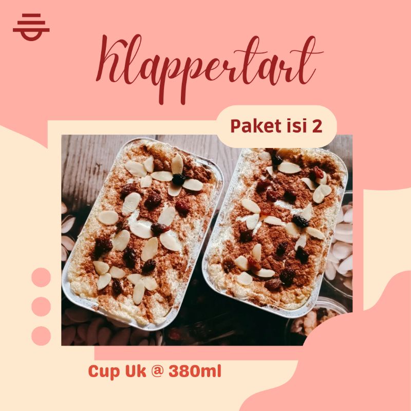 

Klapertart Paket isi 2pc 380ml