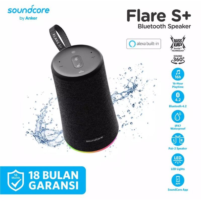 Anker Soundcore Flare S+ Plus Portable Bluetooth Speaker