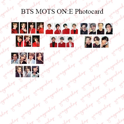 [READY / SET] MOTS ON:E CONCERT BTSN PHOTOCARD ON PHOTOCARD UNOFFICIAL YANGPASHOP JUNGKOOK V TAEHYUN