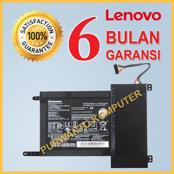 Original Baterai Laptop LENOVO IdeaPad Y700 Y700-15ISK Y700-15-IFI Y700-15-ISE Y700-15AC Y700-15ACZ 