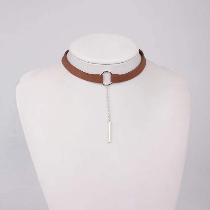 Women Suede Fashion Choker 8331