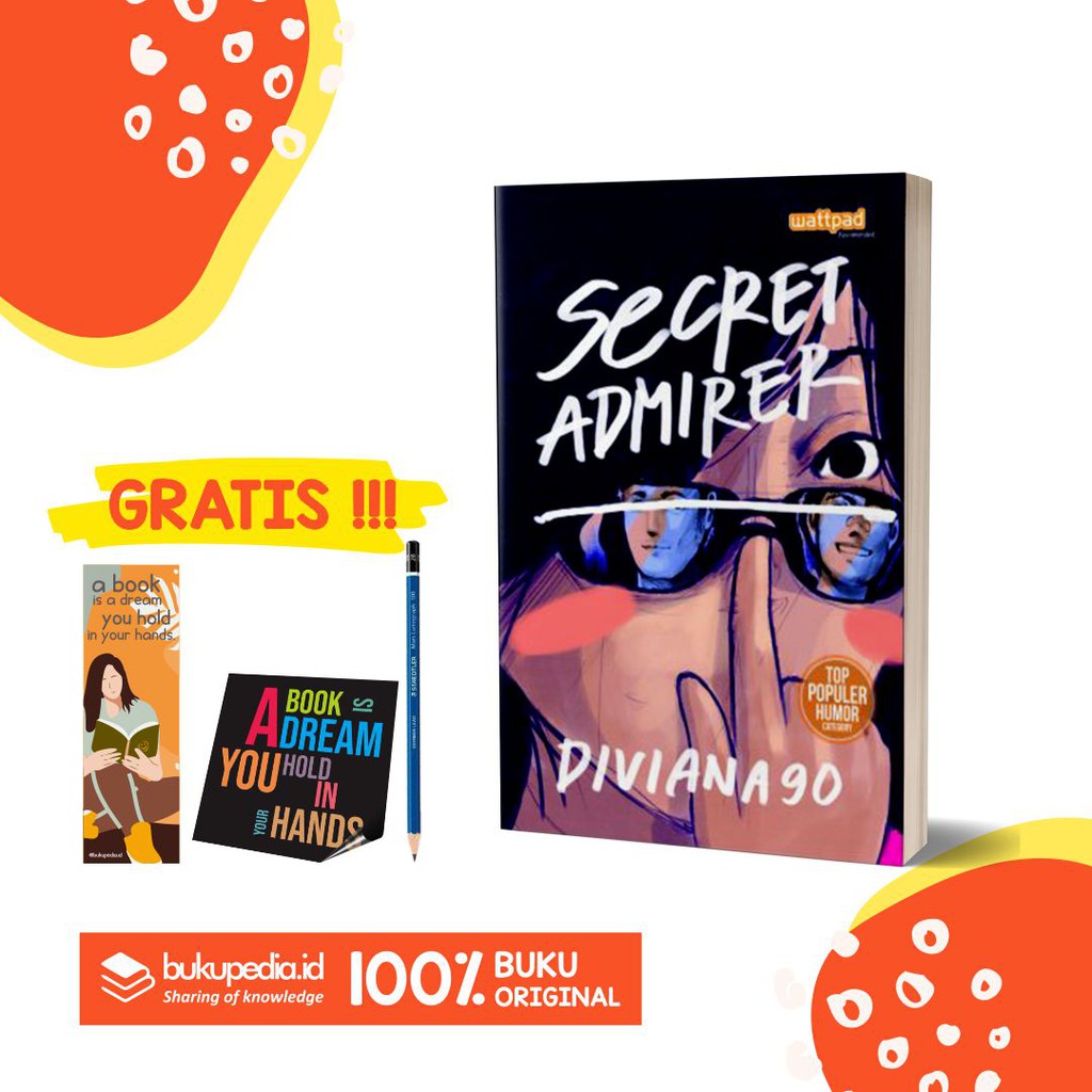 

BUKU SECRET ADMIRER - ARIA MEDIA - TOP POPULER HUMOR (BONUS PENSIL 2B, BOOKMARK, STIKER)