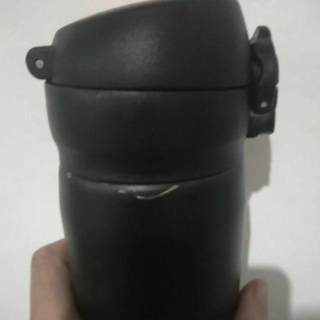 [hitam] Termos Niagara Karet Segitiga 500ml Tumbler Botol Polos H777