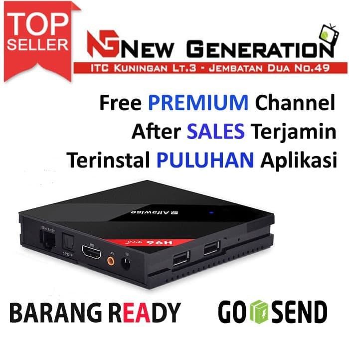 Promo Android 7 1 Android TV Box H96 Pro Plus Ram 3GB  Rom 32GB Kodi Loaded Limited