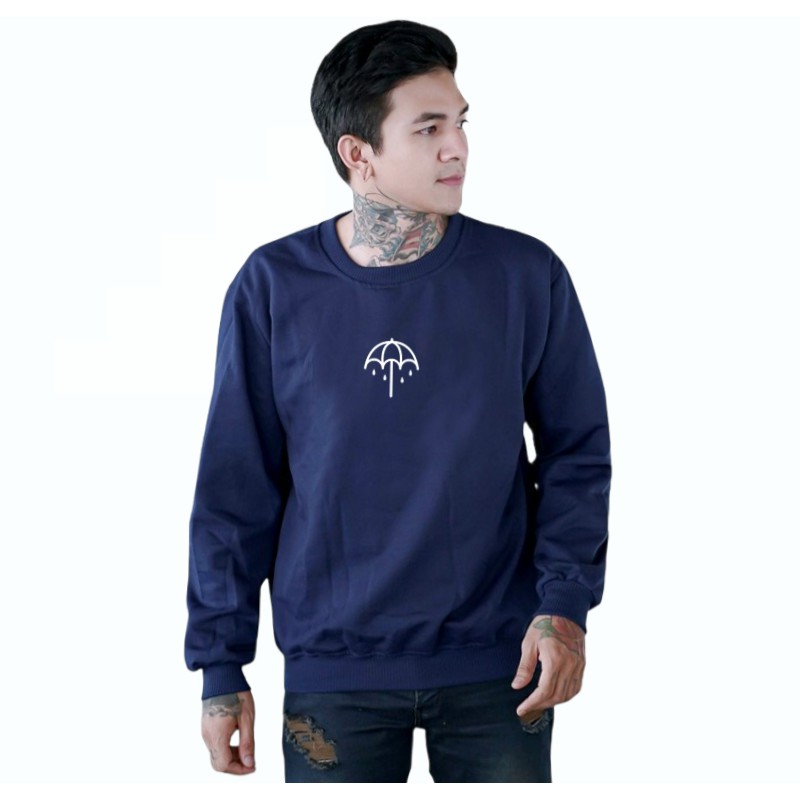 COD - Crewneck Logo Payung - Sweatshirt Crewneck Pria / Crewneck Distro Premium Trendy- sweatershirt crewneck jumbo m - xxl