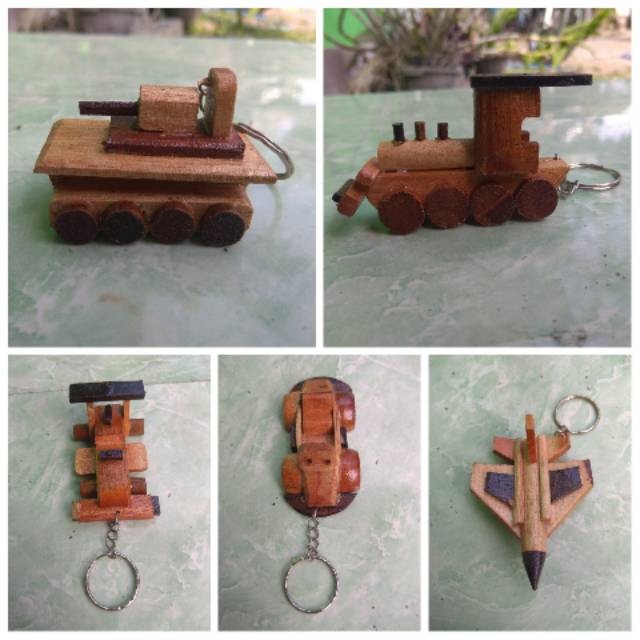 PAKET HEMAT GANTUNGAN KUNCI MINIATUR KENDARAAN ISI 5 PCS TENG LOKOMOTIF MOBIL BALAP VW PESAWAT MURAH