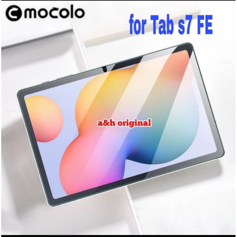 mocolo tempered glass premium   samsung galaxy tab s7 fe 5g 12 4 inch original