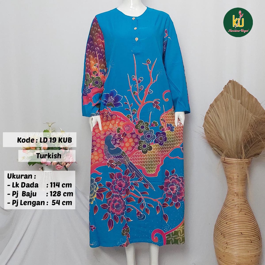 COD LD 20 KUB | DASTER PANJANG KENCANA UNGU ASLI LABEL BIRU | LongDress Wanita Lengan Panjang Busui ini-Turkish D