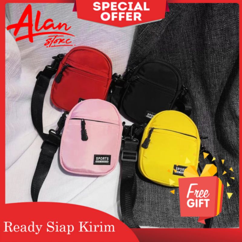 Tas selempang wanita / slingbag cewek mini sport sporty