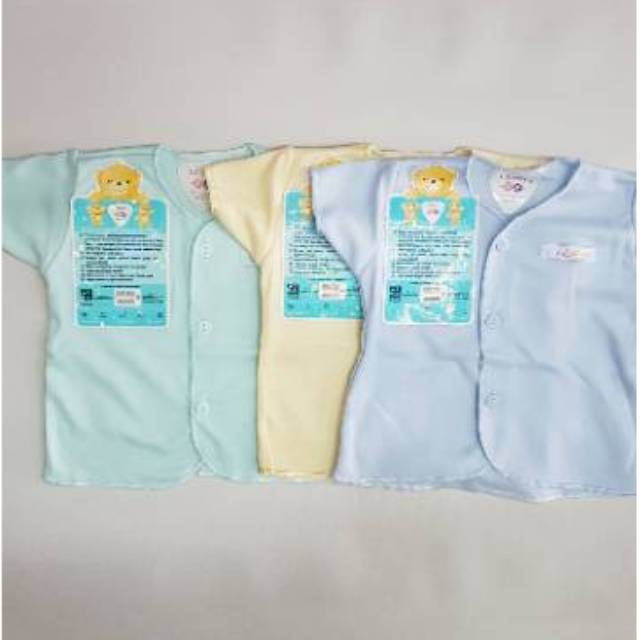 libby tangan pendek warna 3pcs newborn S M L baju bayi kaos baby