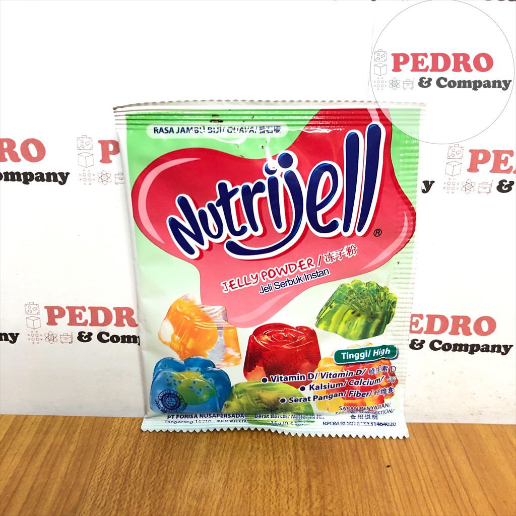 

Nutrijell jelly powder pudding serbuk bubuk rasa jambu guava 15 gram