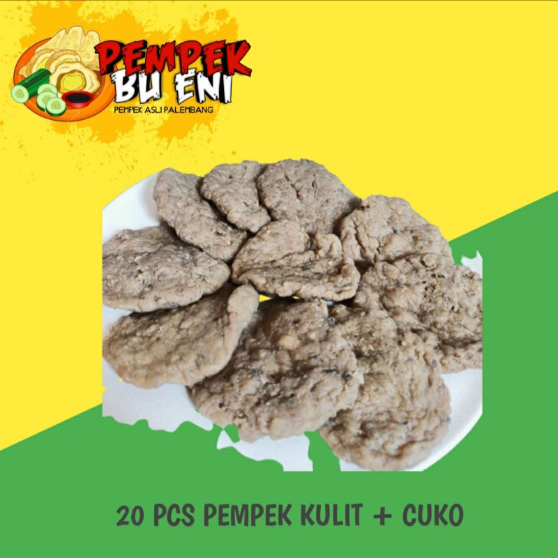 

PEMPEK BU ENI | PALEMBANG ASLI | PEMPEK KULIT ISI ( 20 PCS + CUKO ) DIVAKUM