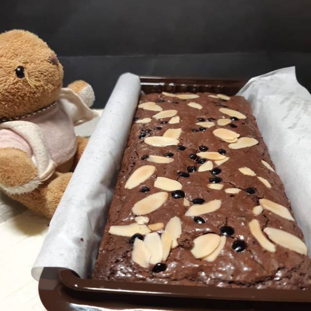 

Brownies topping almond