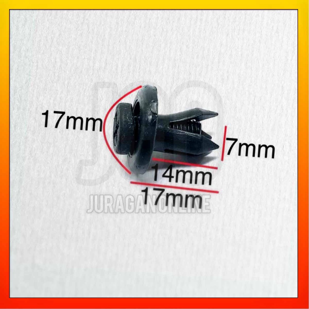 BAUT/RIVET Kancing Klip CENGKEH SEDANG obeng Mobil Universal clip Rivet