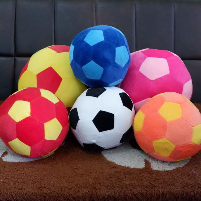 Boneka Bola Bunyi Kincringannya - Mainan Bola Anak Boneka - Bola Anak Warna Warni Ukuran Diameter 18