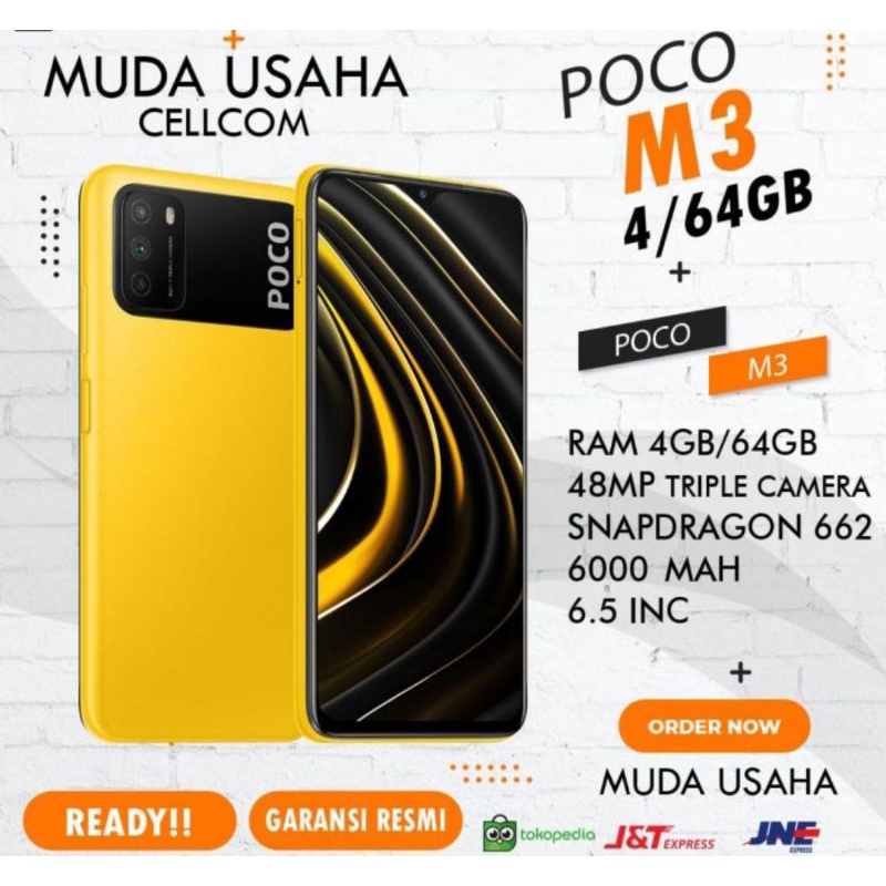 POCO M3 RAM 4/64GB GARANSI RESMI