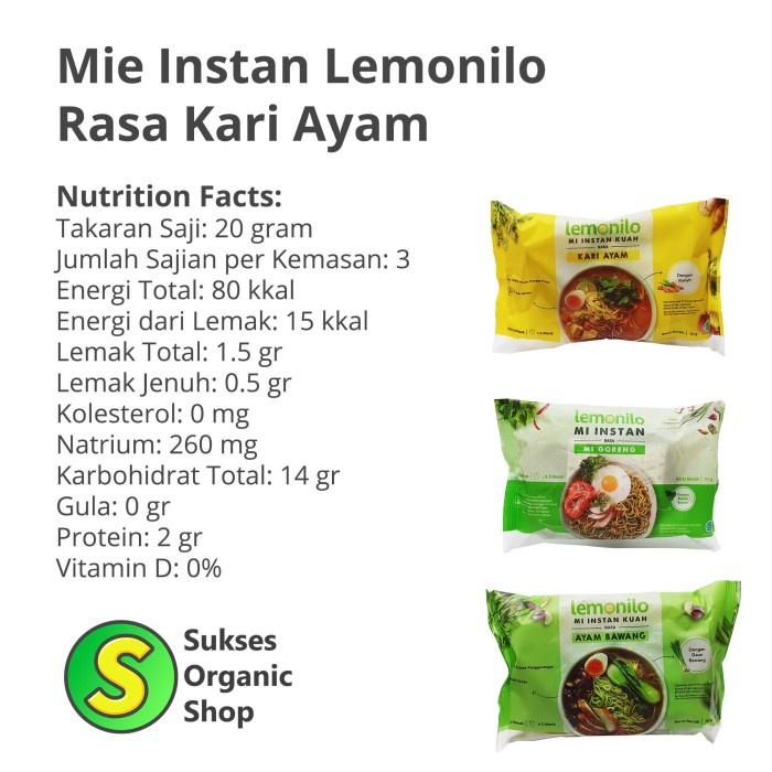 

cs2tur Mi Kuah Kari Ayam Mie Instant Sehat | 70Gr | Lemonilo Ffa2D01A1