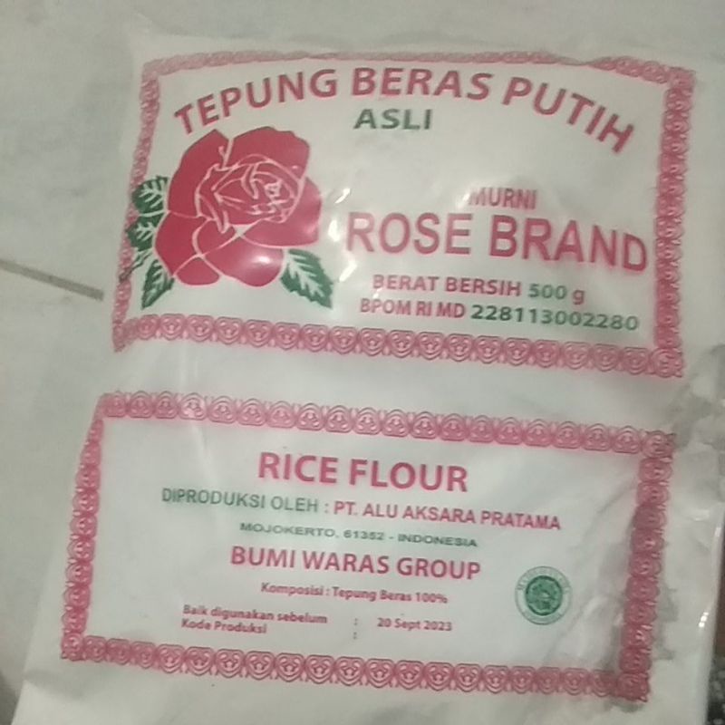 

Tepung beras rose brand 500gr 1 pcs