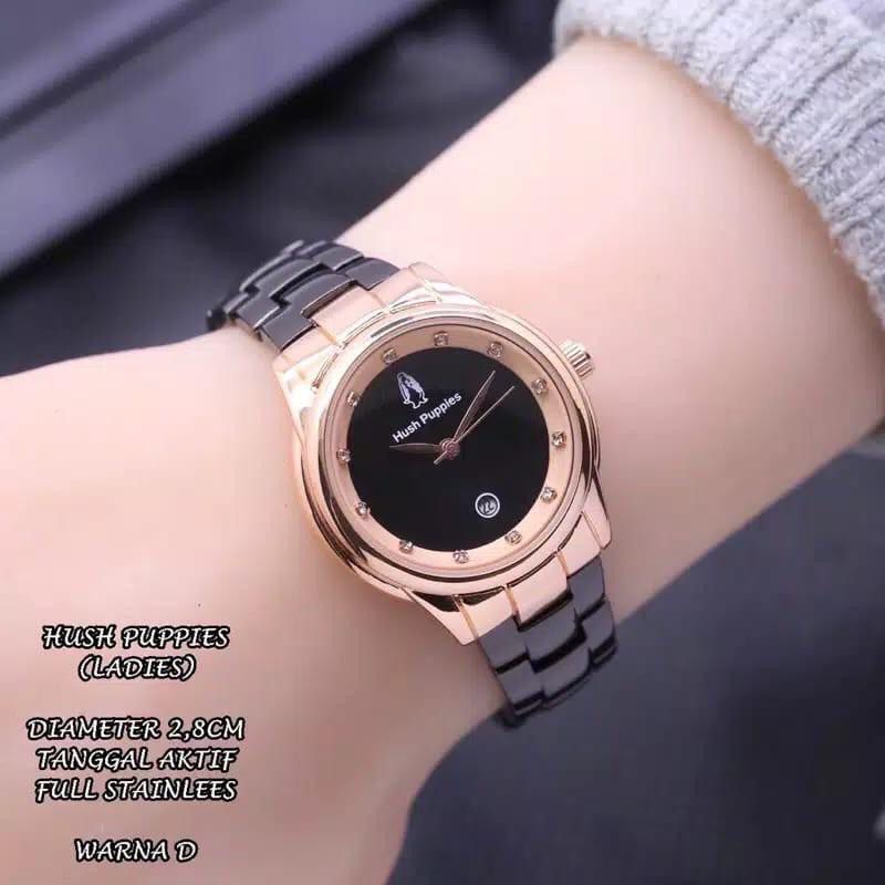 [BW] COD✅ JAM TANGAN WANITA SUPER PREMIUM TANGGAL AKTIF STAINLISS STEEL HP-9651