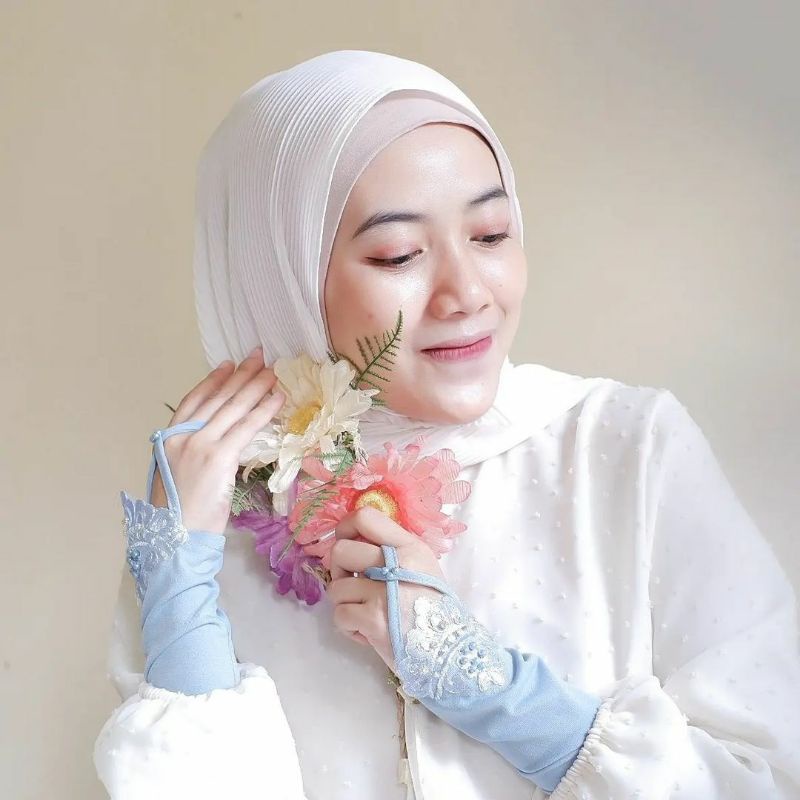 jual handsock manset pernikahan Queensha seri 2 / handsock tangan wanita muslimah premium