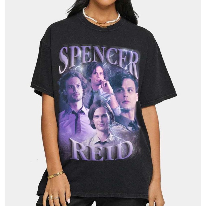 Kaos premium Spencer Reid Shirt,Criminal Minds TV Series,Homage T-shirt,Spencer Reid Shirt,Vintage T