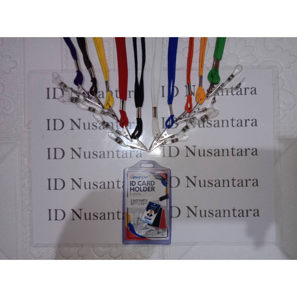 

Paket Tali Jepit Besi + Casing ID Card Karet Silicon Amanda
