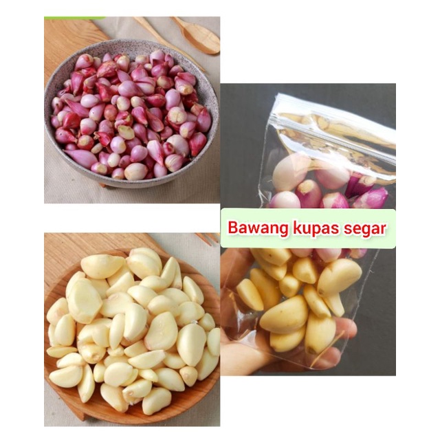 

paket bawang merah kupas paket bawang putih kupas paket sayur