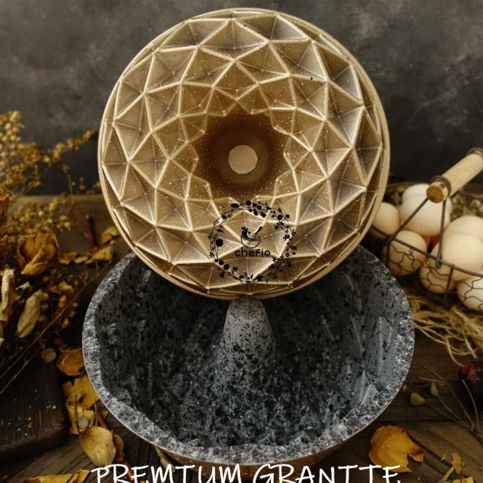 

Chefio Loyang Pandora Granit Loyang Marmer Cake Bundt Pan Tulban Againstore3