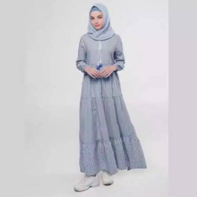 Gamis graphis kondisi seperti baru size S warna khaki