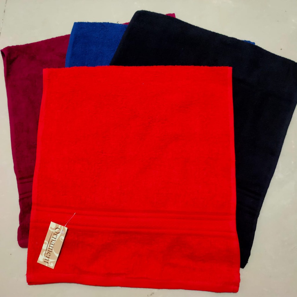 Handuk Serba Guna Merek Ornament Ukuran Sedang 35 x 80 cm Ringan dan Cepat Kering Cocok Untuk Travel