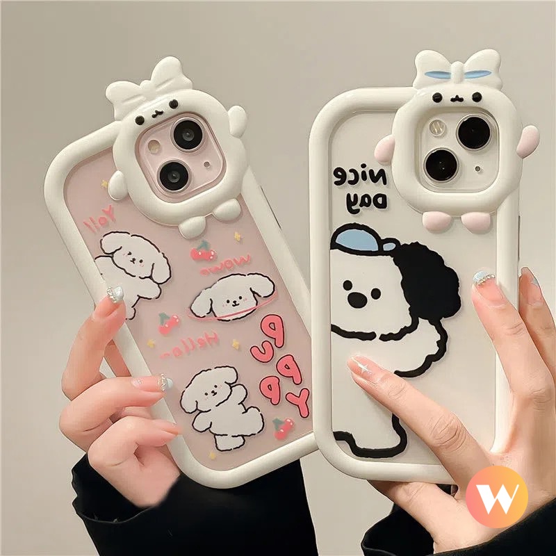 Soft Case TPU Motif Kartun Anjing Lucu Untuk IPhone 14 7 8 6 6S Plus 11 13 12 14 Pro Max XR X XS Max SE 2020 14Pro Max 14 Plus