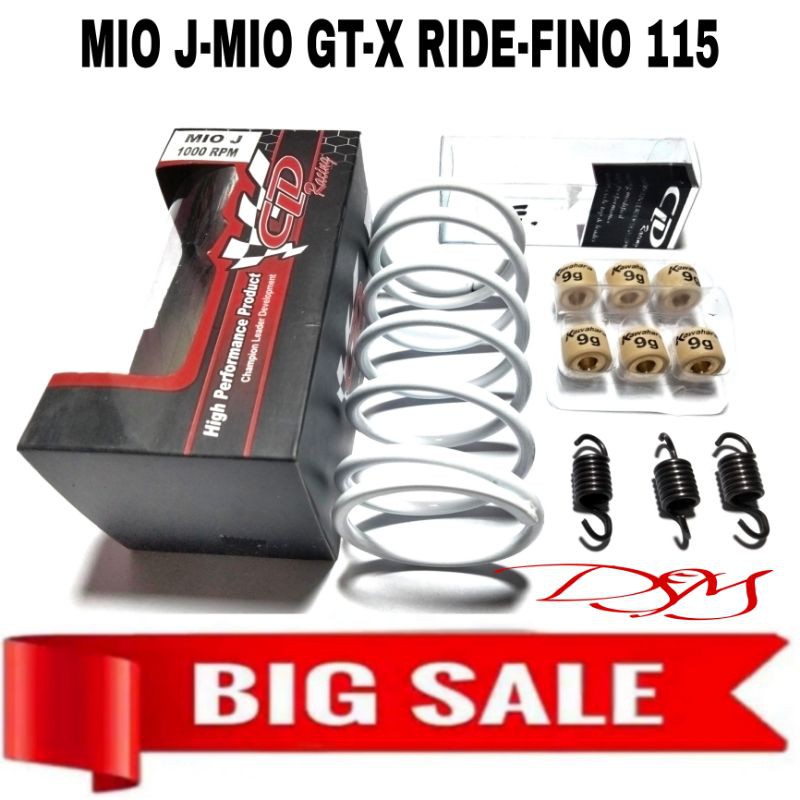 PAKET ROLER LOLER ROLLER KAWAHARA+PER CVT+PER GANDA MIO J SOUL GT XRIDE FINO 115 MIO GT