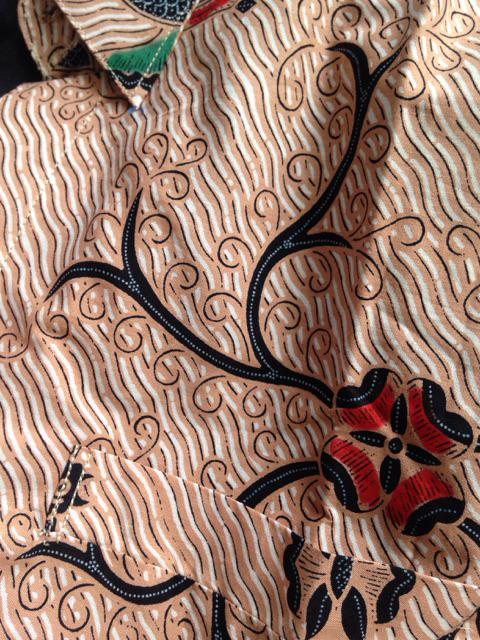 Batik Pria Anggoro Mocca Size M - Xxl  Batik Solo Asli Katun Halus Sragenan Full Furing