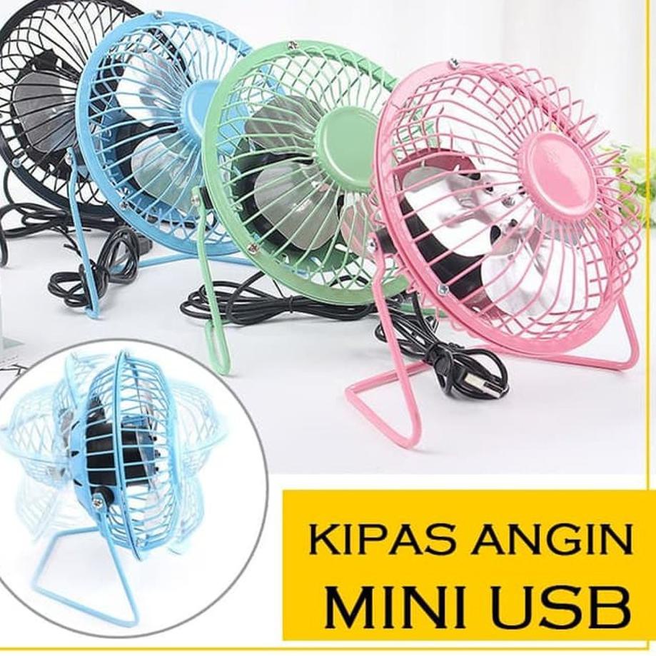 ○ Kipas Angin Besi Mini USB Fan Portable Fan / Kipas Angin Mini / Portable Mini Fan / Kipas angin po
