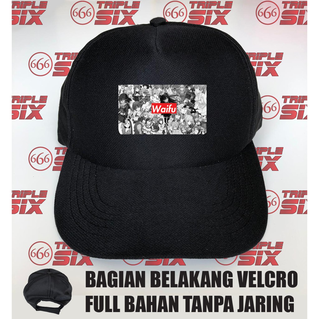 Topi Full Bahan Anime Waifu