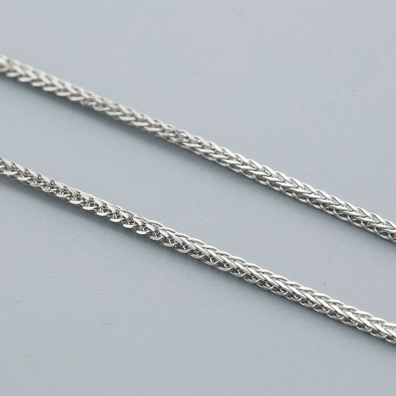 Kalung Rantai Bahan Sterling Silver 925 100% Ukuran 14-26inci Panjang 1.2mm Gaya Korea Untuk Hadiah