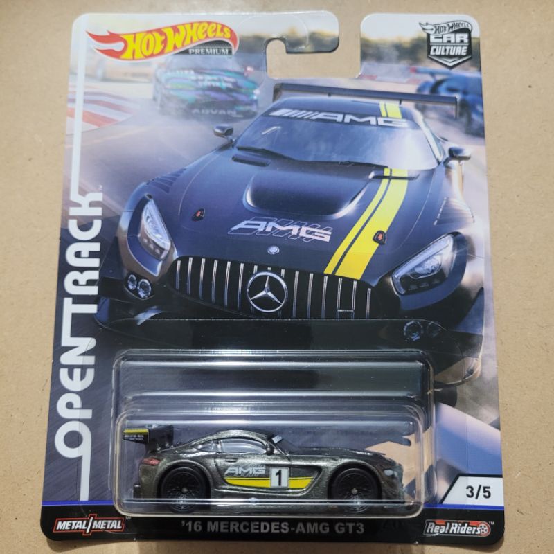HOT WHEELS PREMIUM '16 MERCEDES-AMG GT3 / OPEN TRACK
