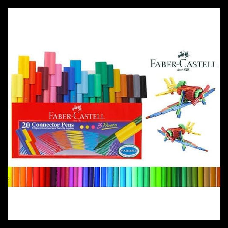 

Big Sale Spidol (Connector Pens) Faber Castell 20 Warna Barang Bagus