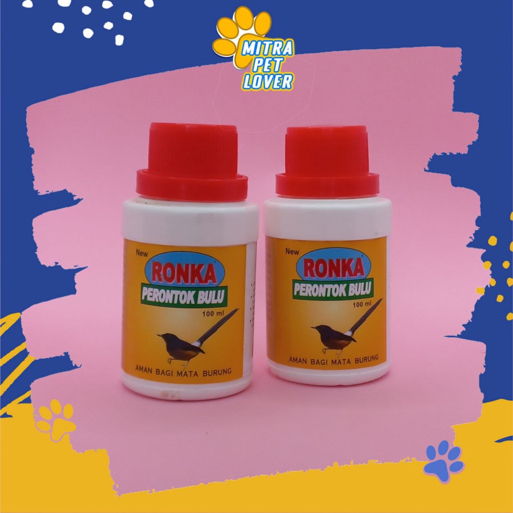 PERONTOK BULU BURUNG - RONKA 100 ML - PACU TUMBUH BULU BARU - MEMPERBESAR PORI &amp; MEMUDAHKAN UNTUK MELEPASKAN BULUH UNGGAS - MURAH GARANSI - ASLI ORIGINAL - PET HEALTHCARE TAMASINDO OBAT KESEHATAN &amp; VITAMIN TERNAK HEWAN BINATANG PELIHARAAN MITRAPETLOVER