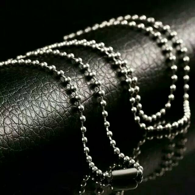 Kalung monel anti karat untuk pria wanita biji lada