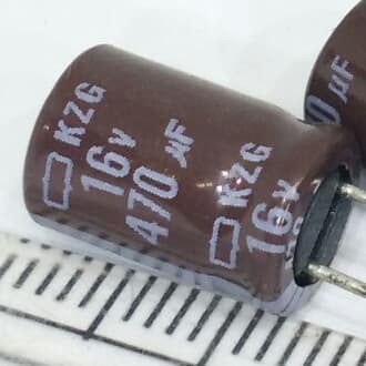 Nippon Chemi-con 470uF 16V KZX series 105°C-1