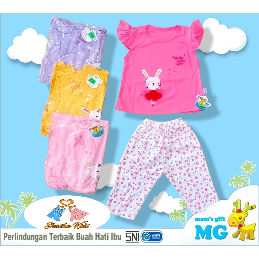 [MG-54] Baju Bayi Perempuan/Setelan Perempuan mom gift cantik  3-12 bln