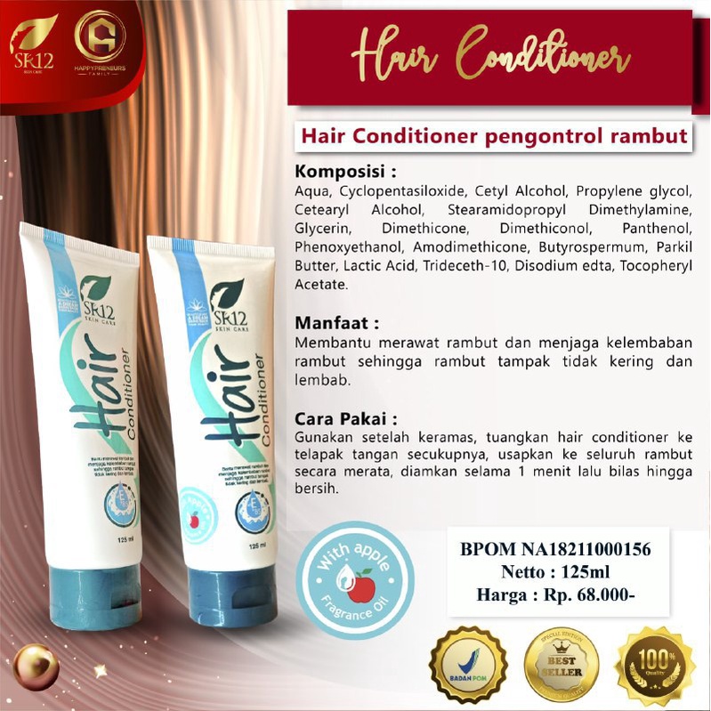 HAIR CONDITIONER SR12 / PAKER HAIR CARE TERAMPUH ATASI RAMBUT RONTOK BOTAK PRIA WANITA DEWASA / COND