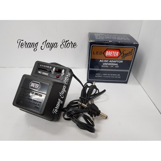 

Adaptor AC/DC Universal BRETER PP-500 Adaptor Universal AC/DC