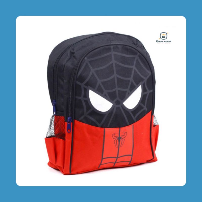 SPIDERMAN TAS RANSEL ANAK SEKOLAH LAKI LAKI KARAKTER DRAGNET PAUD/TK/SD TAS ANAK MURAH EMOEMO