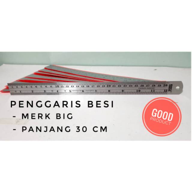 PENGGARIS BESI 30 CM BIG