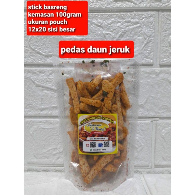 Stik basreng 100 gram cemilan pedas