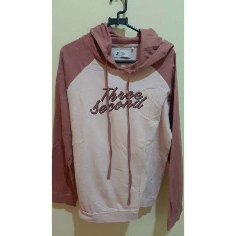 preloved sweater hoodie three second 3second original