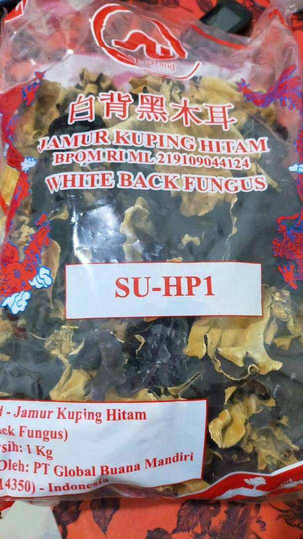White Black Fungus Suhp1 / Bok Jie / Jamur Kuping Hitam Putih